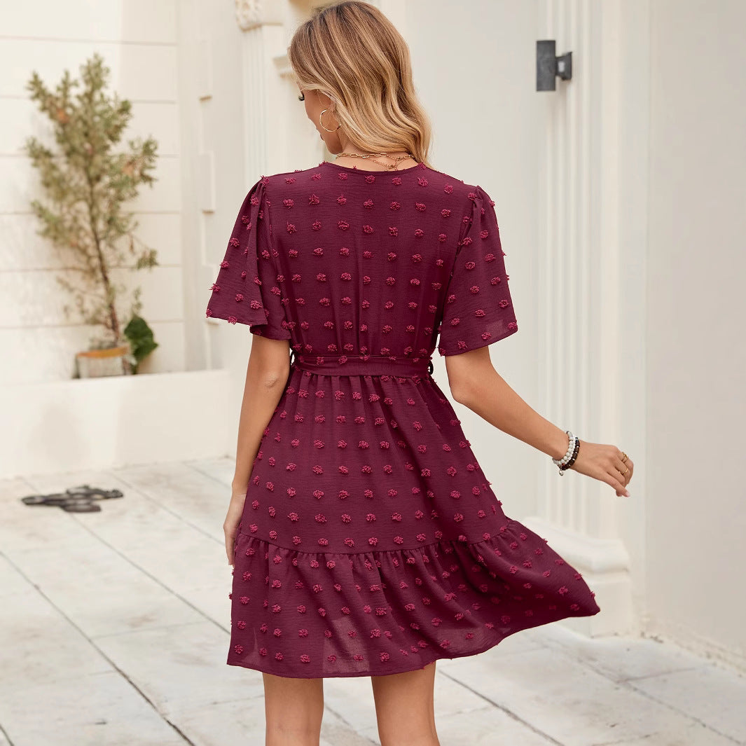 Lune London layered wrap dress for women