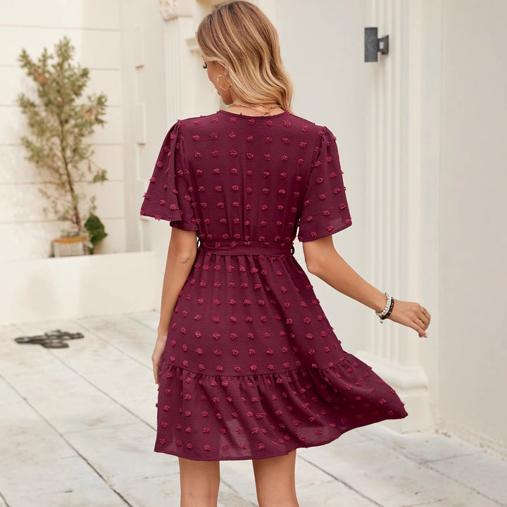 Lune London layered wrap dress for women