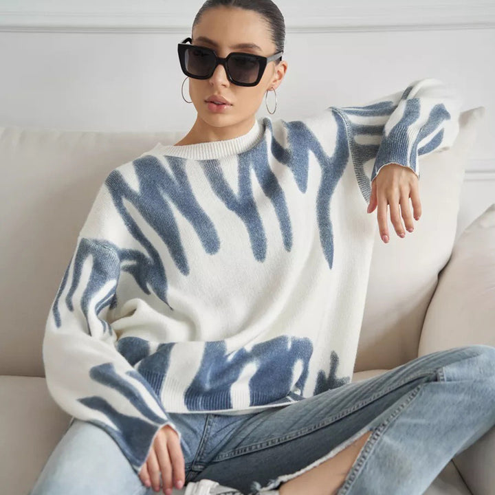 Pull décontracté tendance pour femmes avec un dégradé moderne et une coupe décontractée Chic & Stil