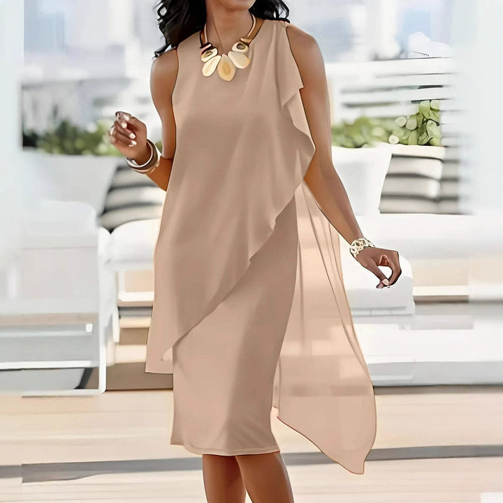 Asymmetrical maxi dress Damen Lune London