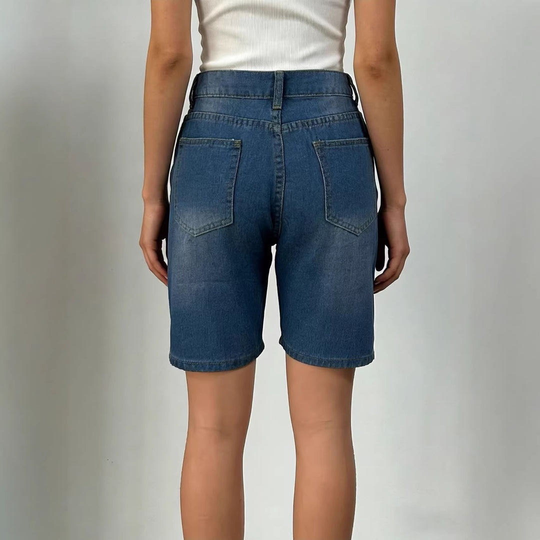 Women's fitted cropped top with stand collar and short sleeves Lune London