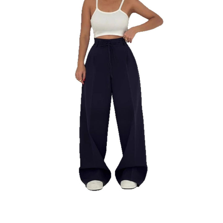 Pantalons plissés confortables pour femmes avec taille élastique Chic & Stil