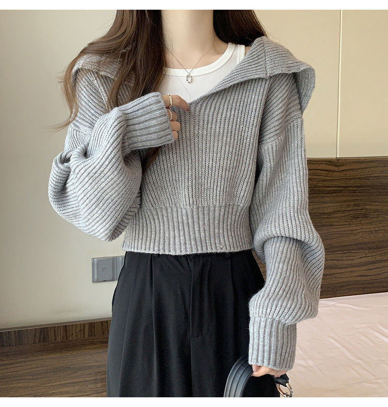 Ladies oversized V neck hoodie sweater Lune London