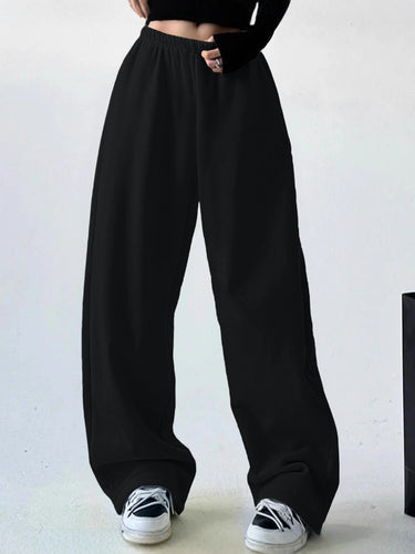 Loose leisure pants for women with elastic waistband and side pockets Amarae