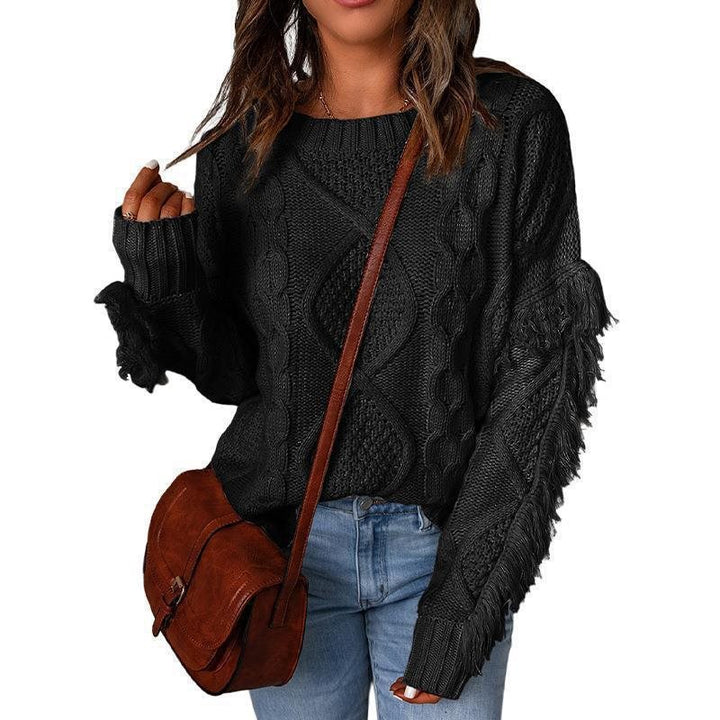 Woman's sweater with textured knit Lune London