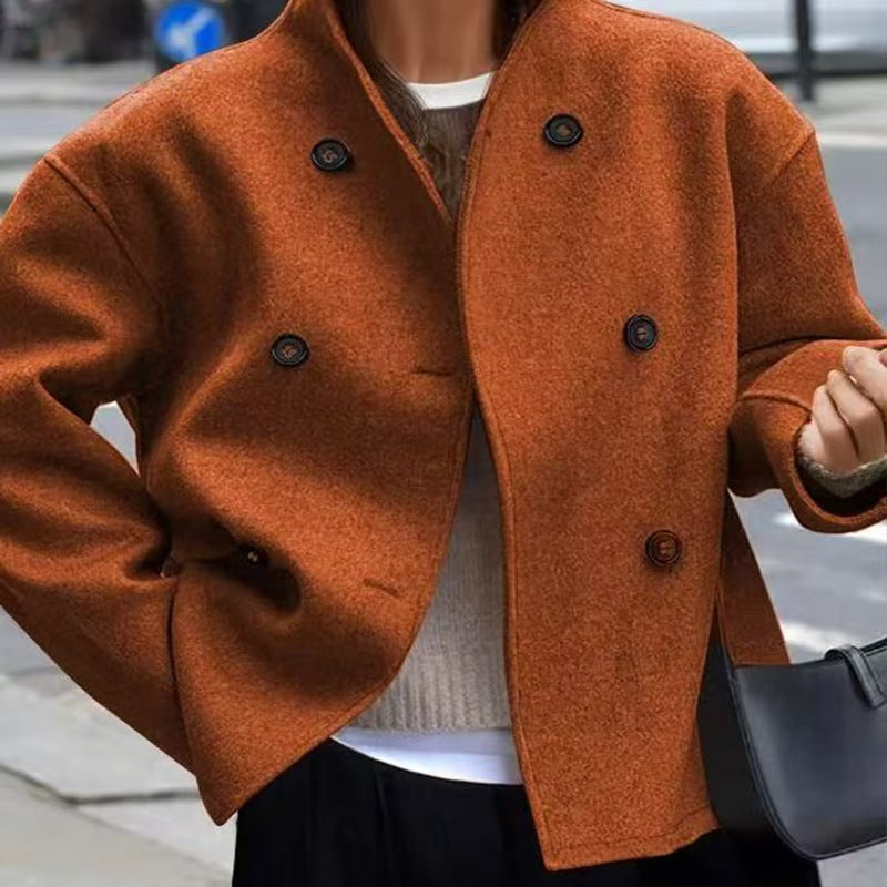 Ladies elegant and warm double-breasted wool jacket Lune London
