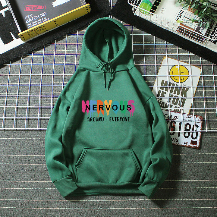 Women's hoodie with creative lettering Chic & Style