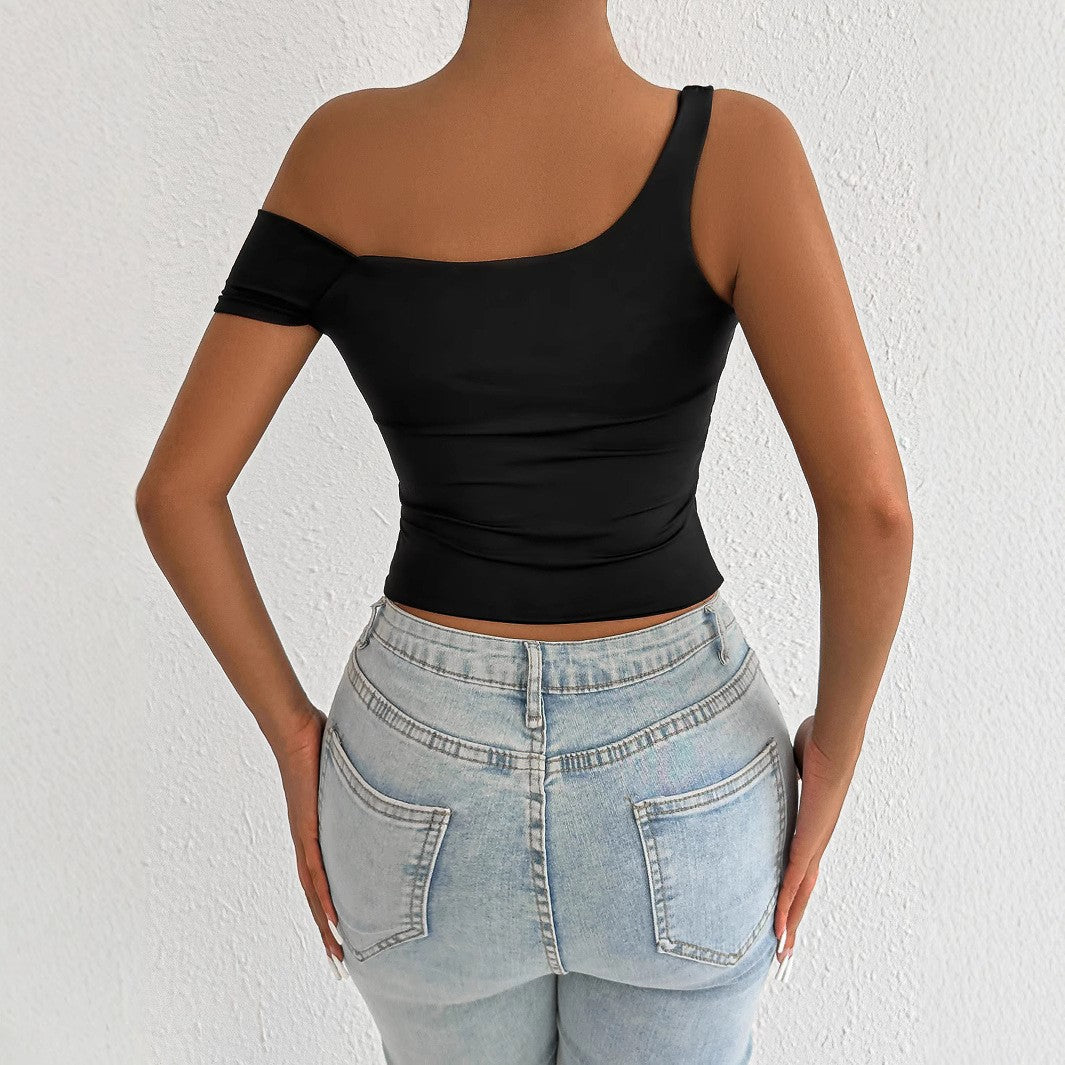 Women Off-Shoulder Body Top with Fitted Cut Lune London