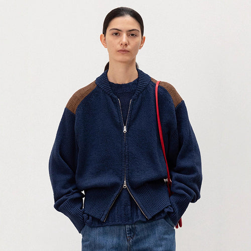 Cardigan féminin à la mode avec zipper Chic & Stil