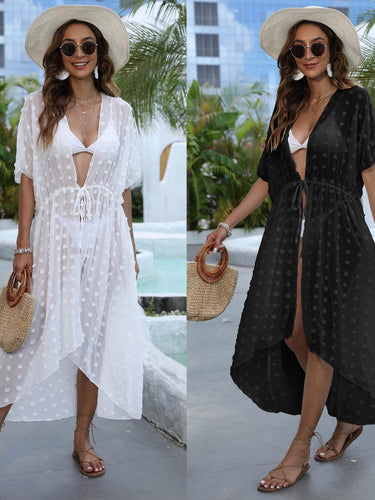 Ladies Elegant Polka Dot Chic Bathrobe and Style
