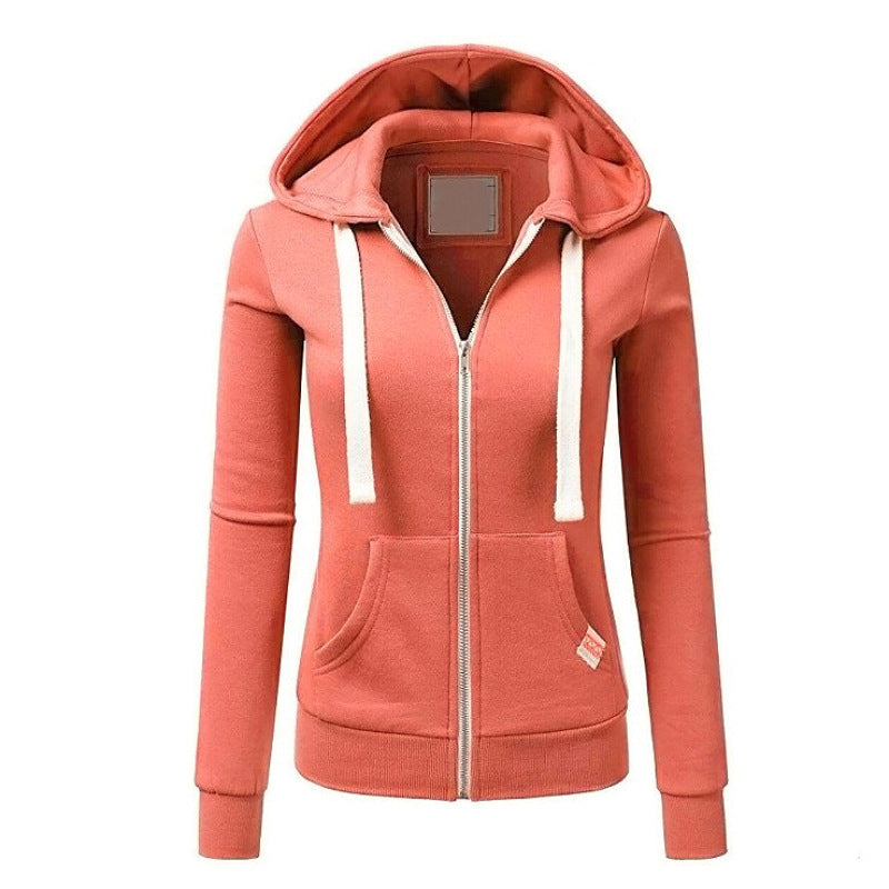 Women's zip-up hoodie fitted sweatshirt made from cotton blend Amarae