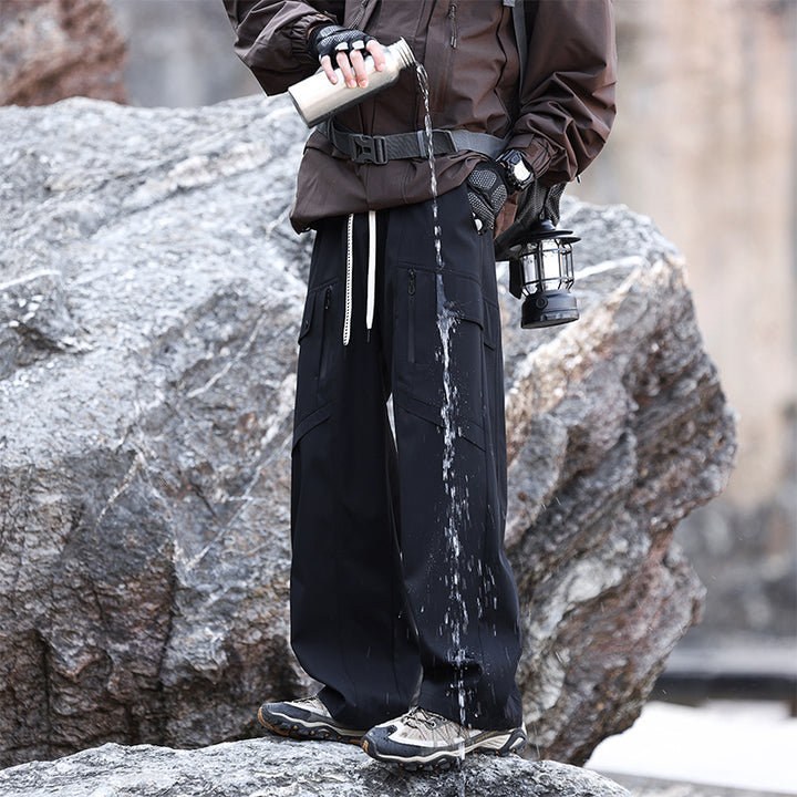 Multifunctional hiking pants for men with adjustable waist and practical pockets Lune London