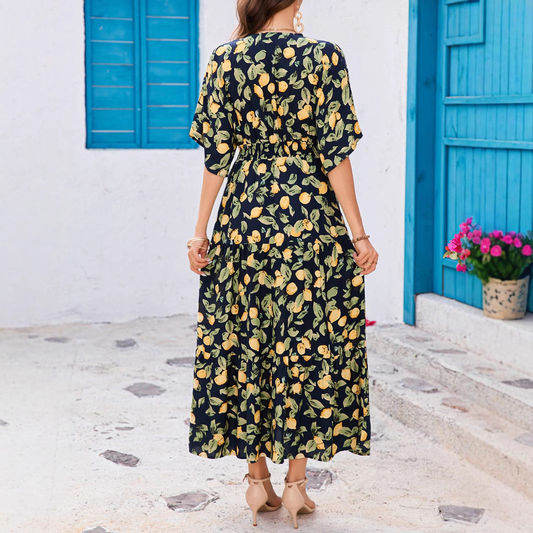 Chic and style flared maxi dress for women