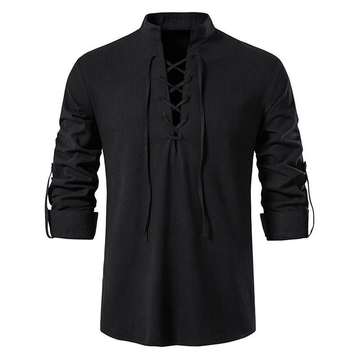 Men's long sleeve shirt with drawstring Lune London
