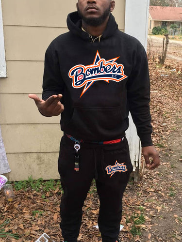 Hoodie and jogging set for men with sporty logo design Amarae