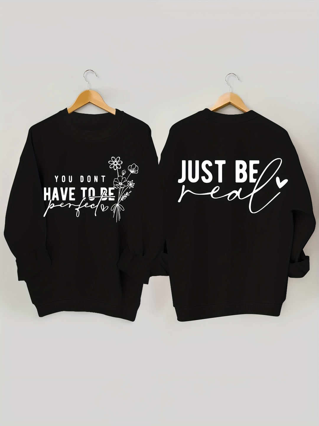 Sweat femme décontracté avec des messages inspirants Chic & Stil
