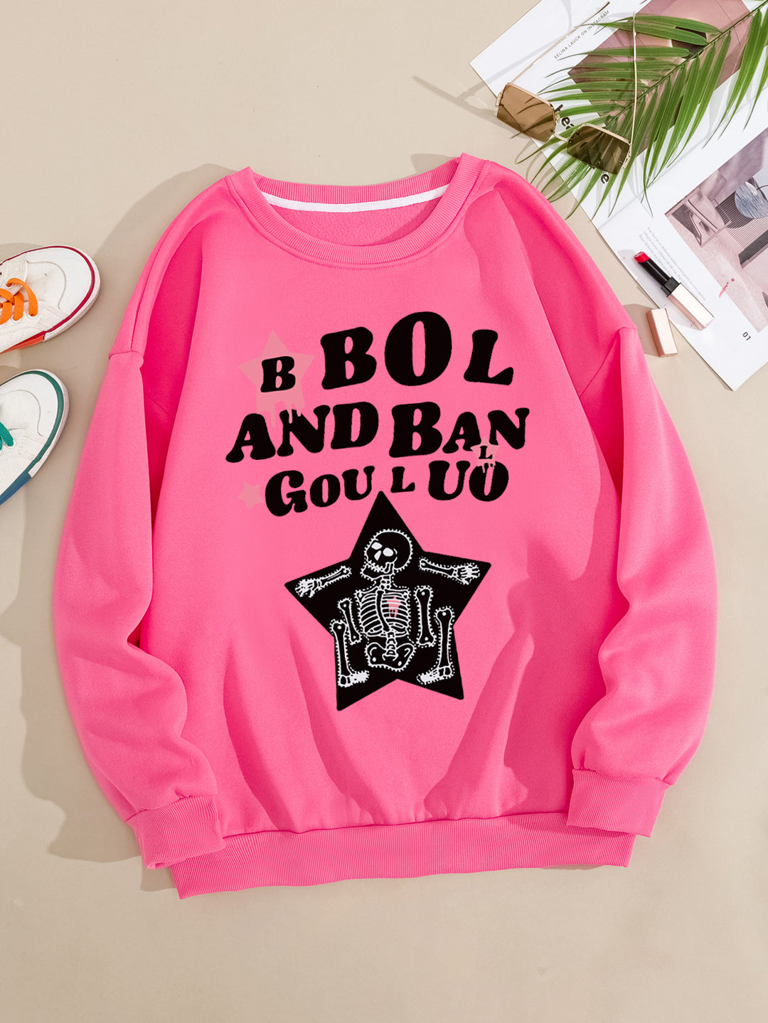 Women's casual sweatshirt with creative skeleton design Chic & Stil