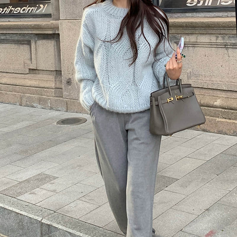 Pull en tricot épais pour femme avec design élégant et coupe décontractée Chic & Stil