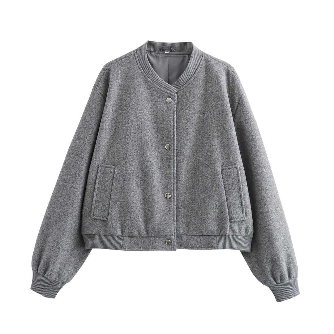 Fashionable women's transitional jacket with elastic cuffs and practical flap pockets Lune London