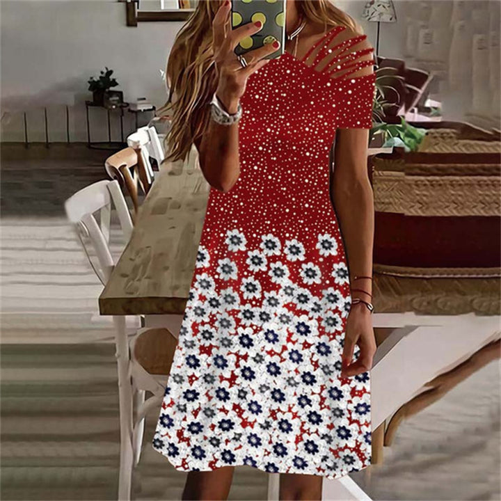 High-low floral dress Damen Lune London