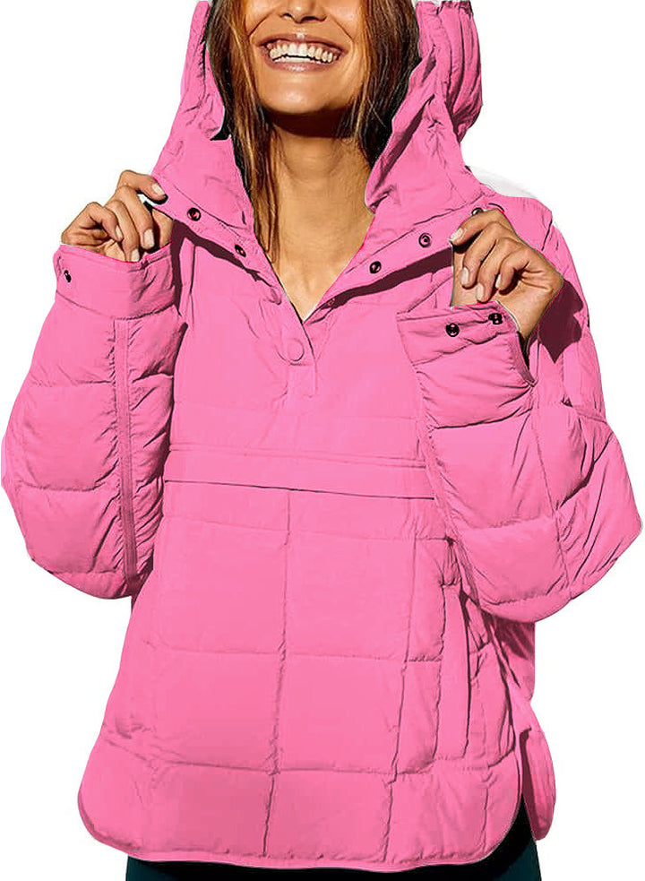Veste rembourrée à capuche grande taille pour femmes Chic & Stil