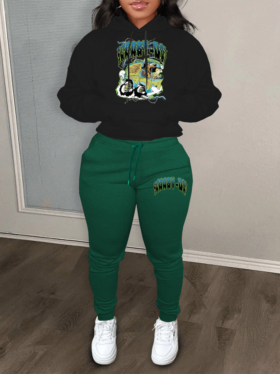 Men's hoodie and jogger set with avant-garde graphic design and comfortable fit Lune London