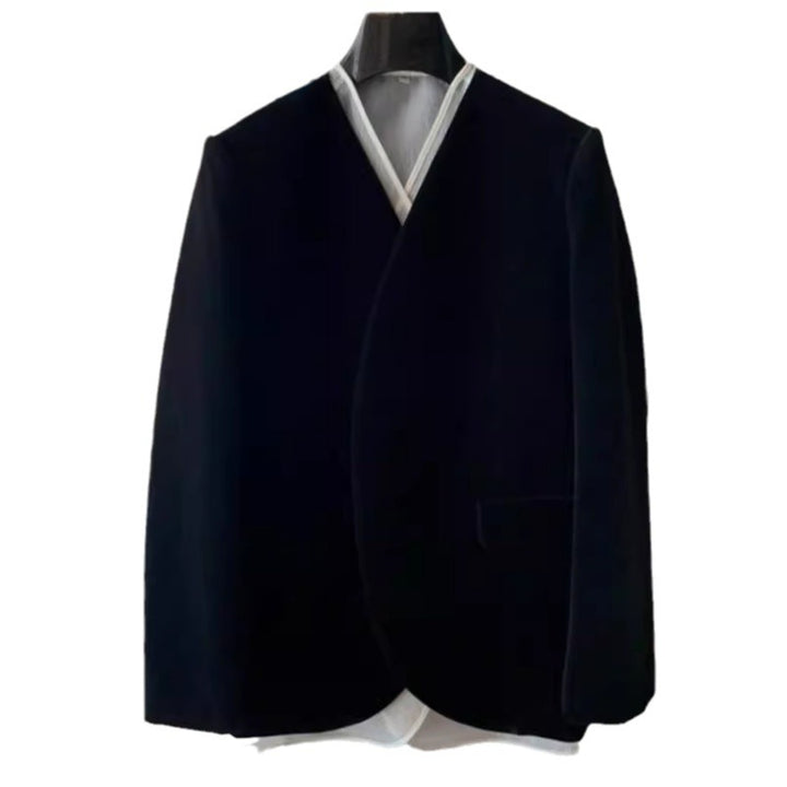 Trendy wrap jacket for women with textured design and elegant lapels Lune London