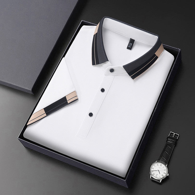 Elegant polo shirt for men with modern collar and stylish accents Lune London