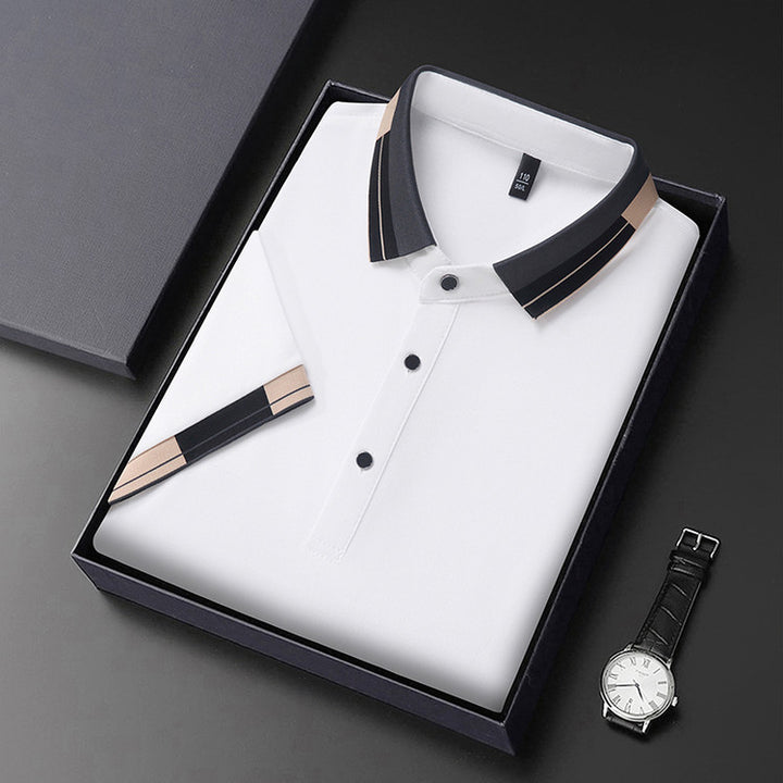 Elegant polo shirt for men with modern collar and stylish accents Lune London