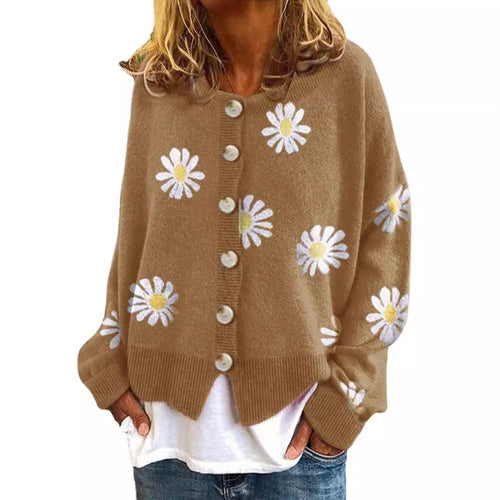 Ladies Patterned Waistcoat with Button Closure Amarae