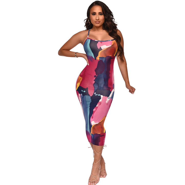Lune London Women's Bodycon Dress with Abstract Print