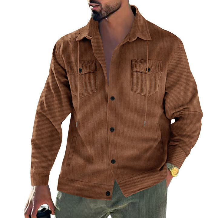 Structured corduroy jacket for men with practical pockets Lune London