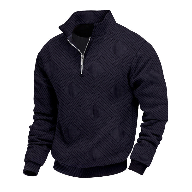 Fine knit pullover for men with high collar Lune London