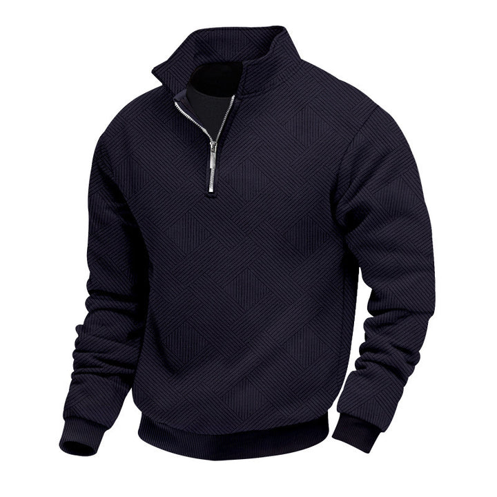 Fine knit pullover for men with high collar Lune London
