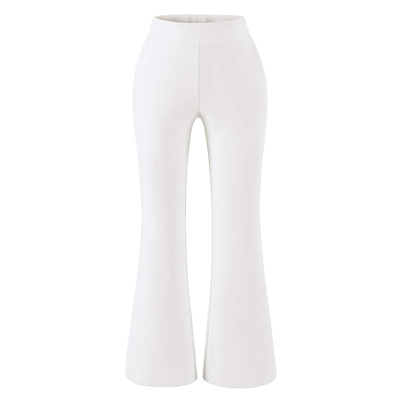Women's High-Waisted Stretch Flared Pants with Wide Hem Amarae