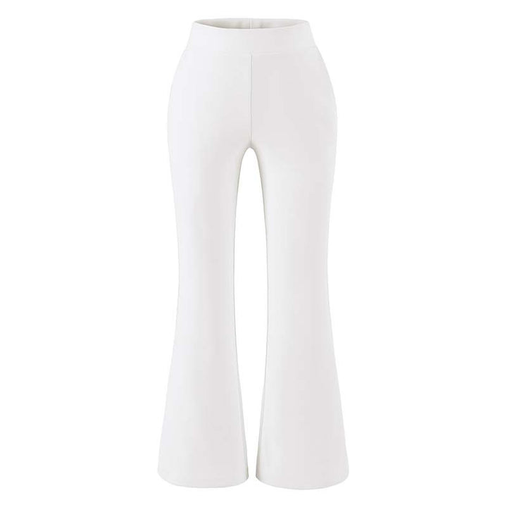 Women's High-Waisted Stretch Flared Pants with Wide Hem Amarae