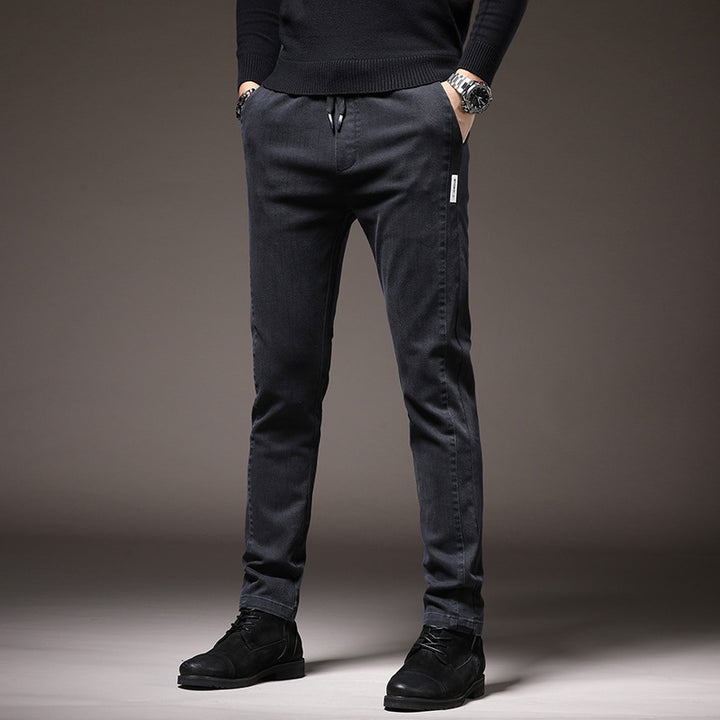 Comfortable chino pants for men with elastic waistband Lune London
