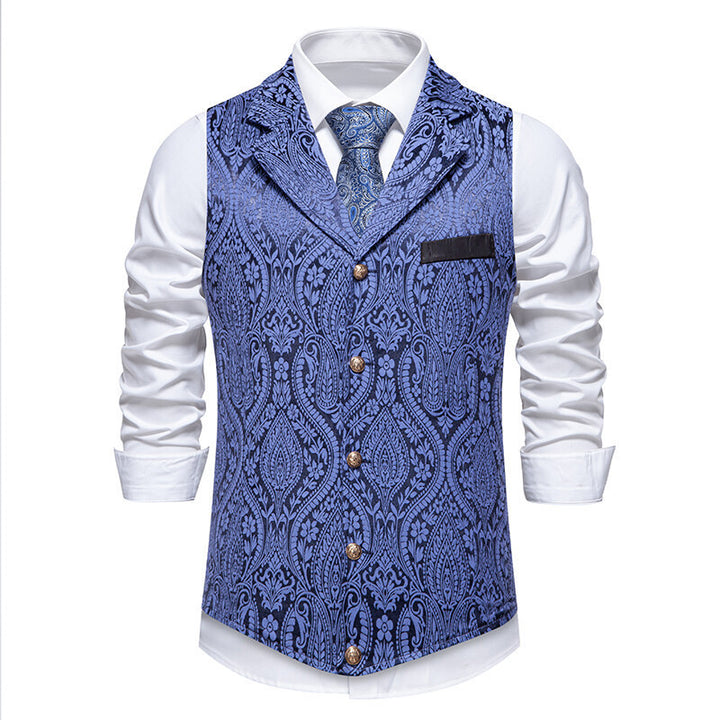 Elegant men's vest with intricate pattern and high-quality fabric Amarae