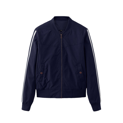 Sport bomber jacket for women with trendy side inserts and elastic edges Amarae