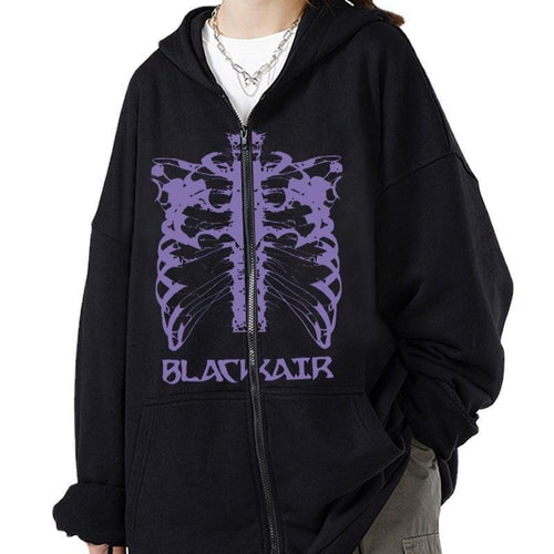 Women’s hoodie with innovative skeleton design Amarae