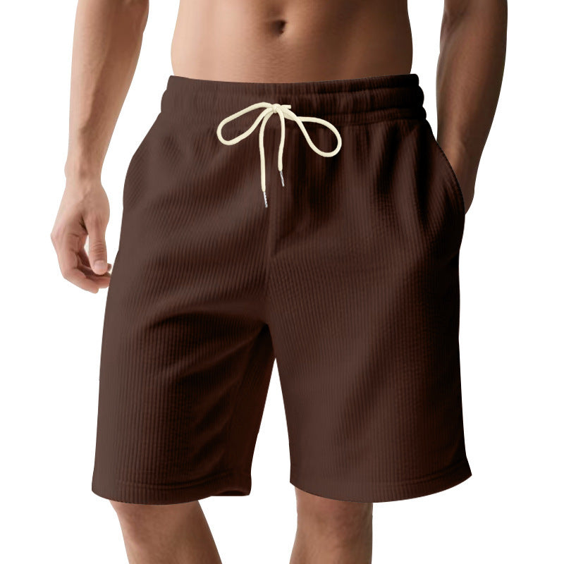 Men's breathable sport shorts with elastic waistband and drawstring Lune London