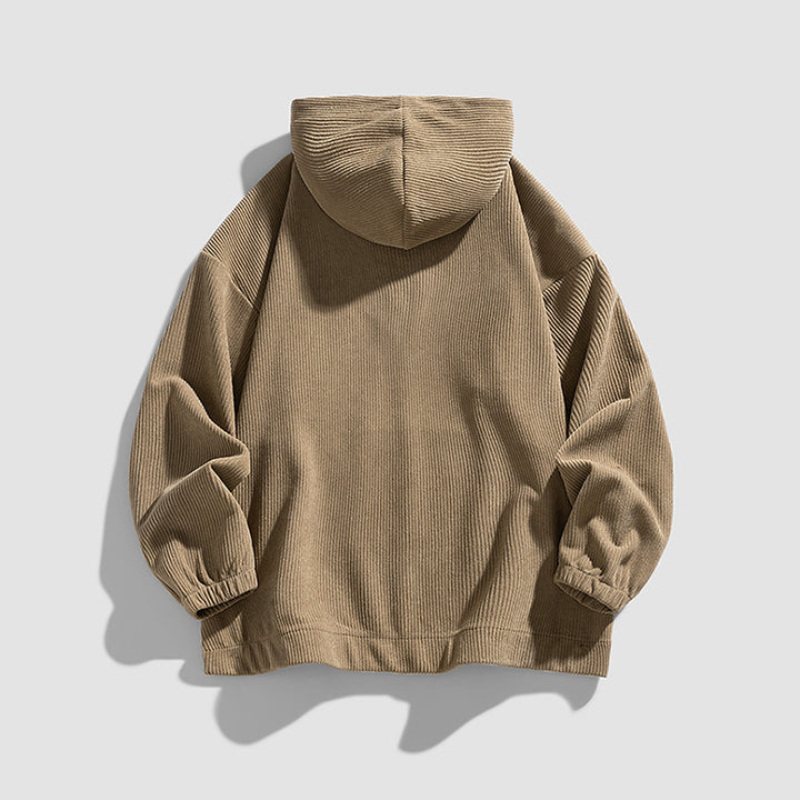 Women's fluffy hoodie with half-zip Lune London