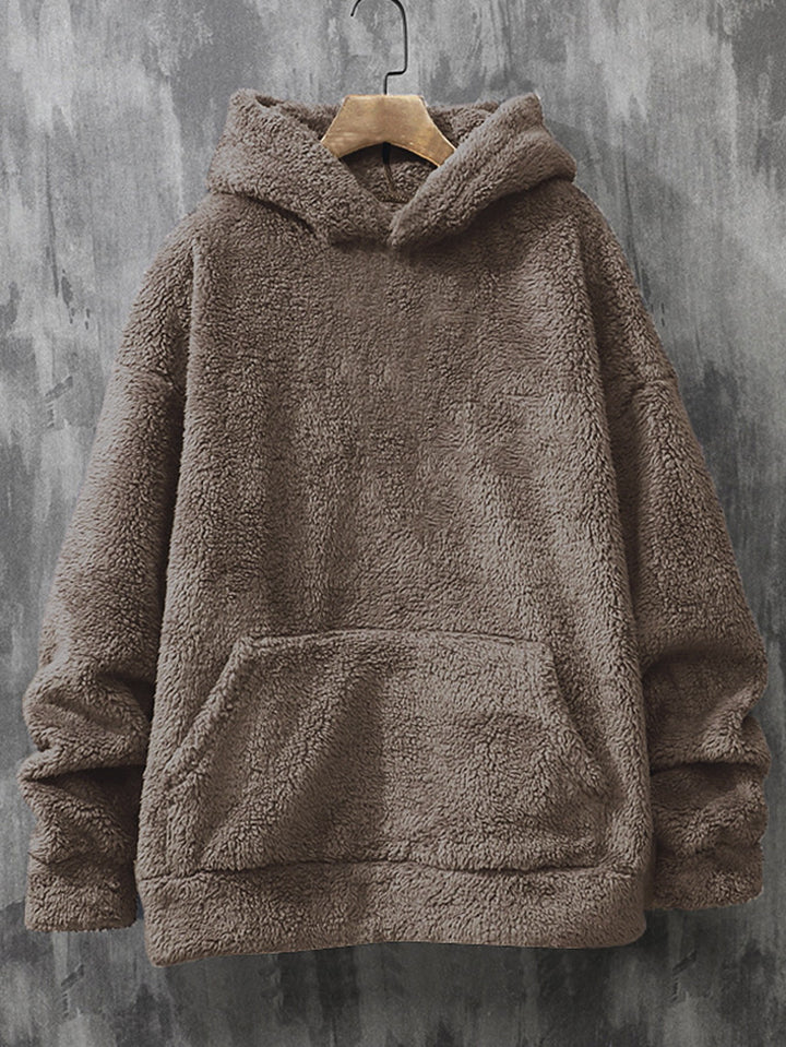 Ladies Cozy Fleece Hoodie with Kangaroo Pocket Lune London