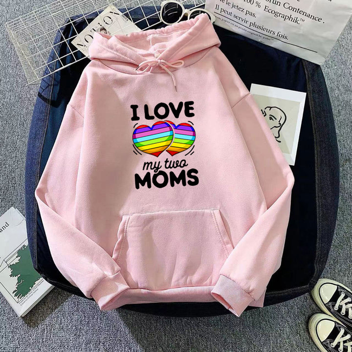 Women's hoodie with colorful heart design Chic & Stil
