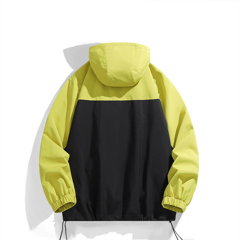 Men's transitional jacket, windproof, with adjustable hood Amarae