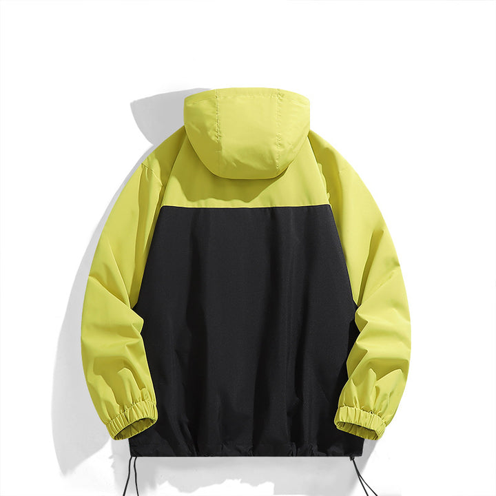 Men's transitional jacket, windproof, with adjustable hood Amarae