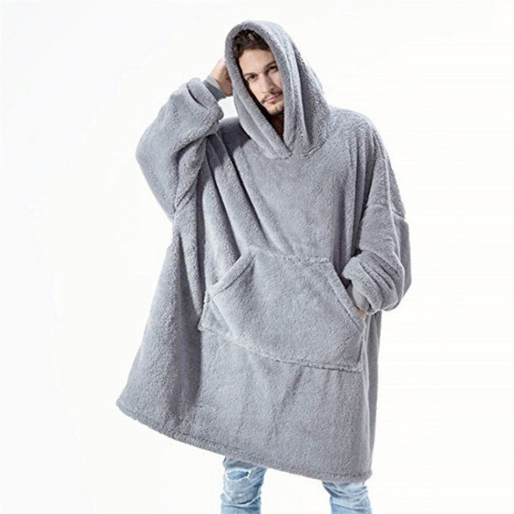 Oversized polar hoodie for women with kangaroo pocket and hood Lune London