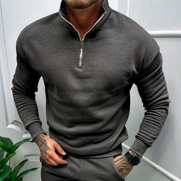 Men's sweatshirt with high collar and zip Amarae