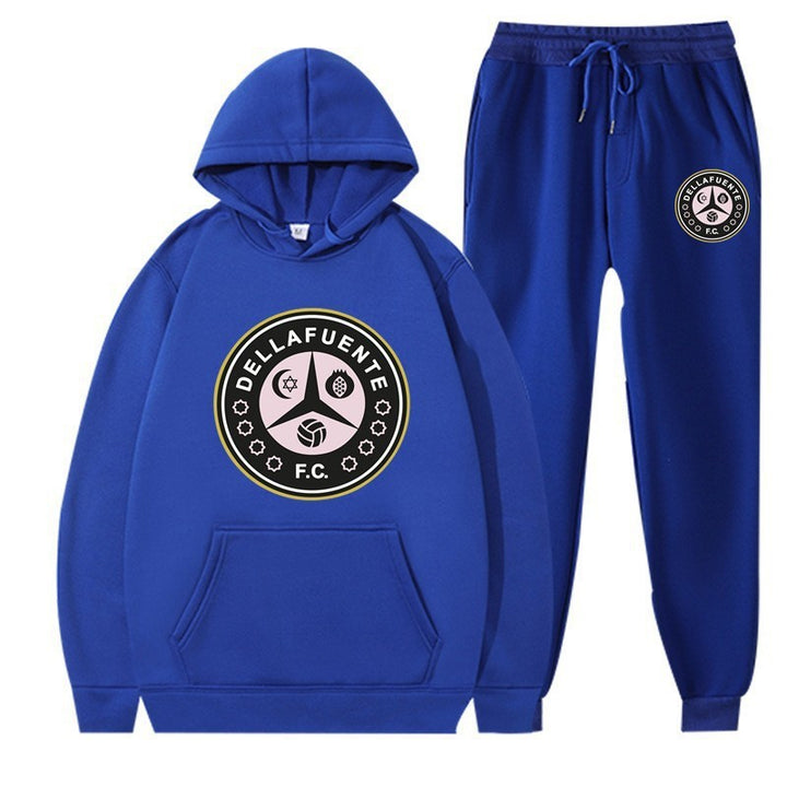 Women’s sweatshirt and jogging pants set with sporty club motif Chic & Stil