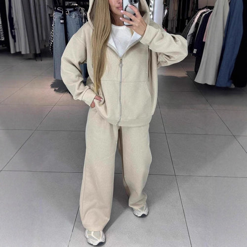 Women Casual Sports Outfit with Hood and Loose Fit Amarae